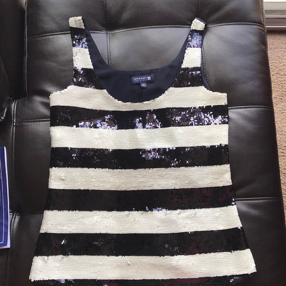 Sequin sleeveless top